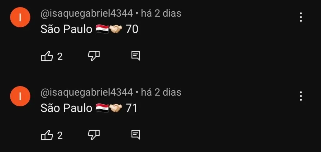 Repercussão via YouTube