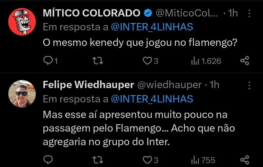 Repercussão via Twitter