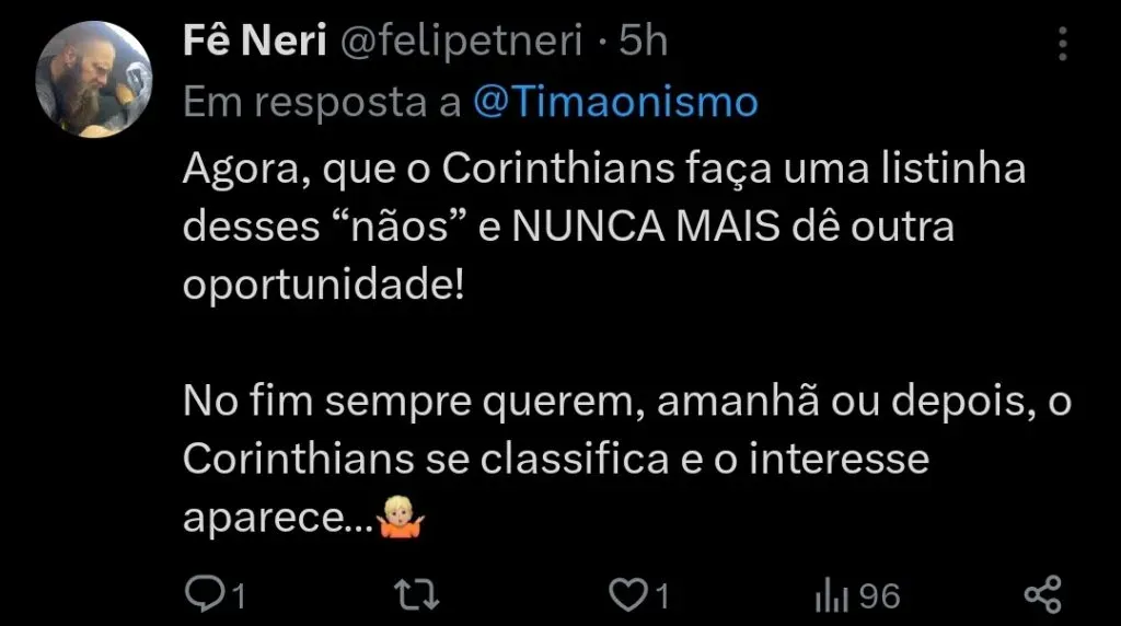 Repercussão via Twitter