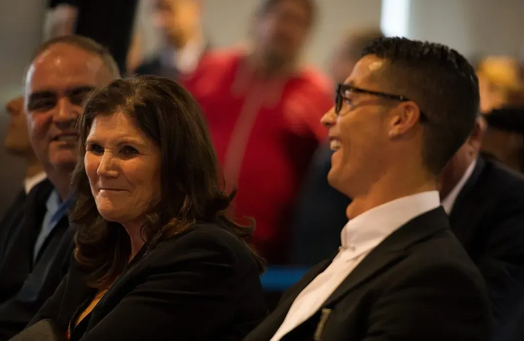 Cristiano Ronaldo with his mother Maria Dolores dos Santos Aveiro   (Photo by Denis Doyle/Getty Images)