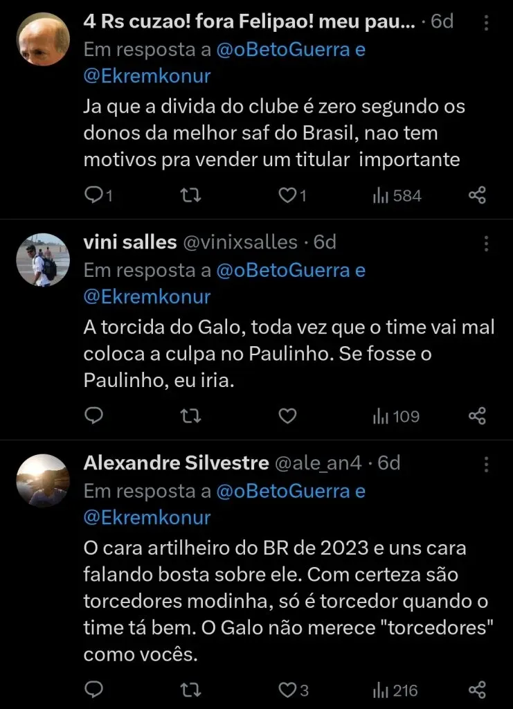 Repercussão via Twitter