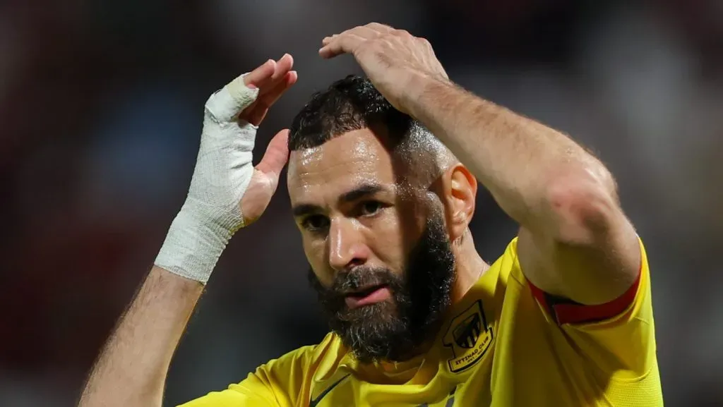 Benzema chora e é eliminado no Mundial. Foto: Yasser Bakhsh/Getty Images