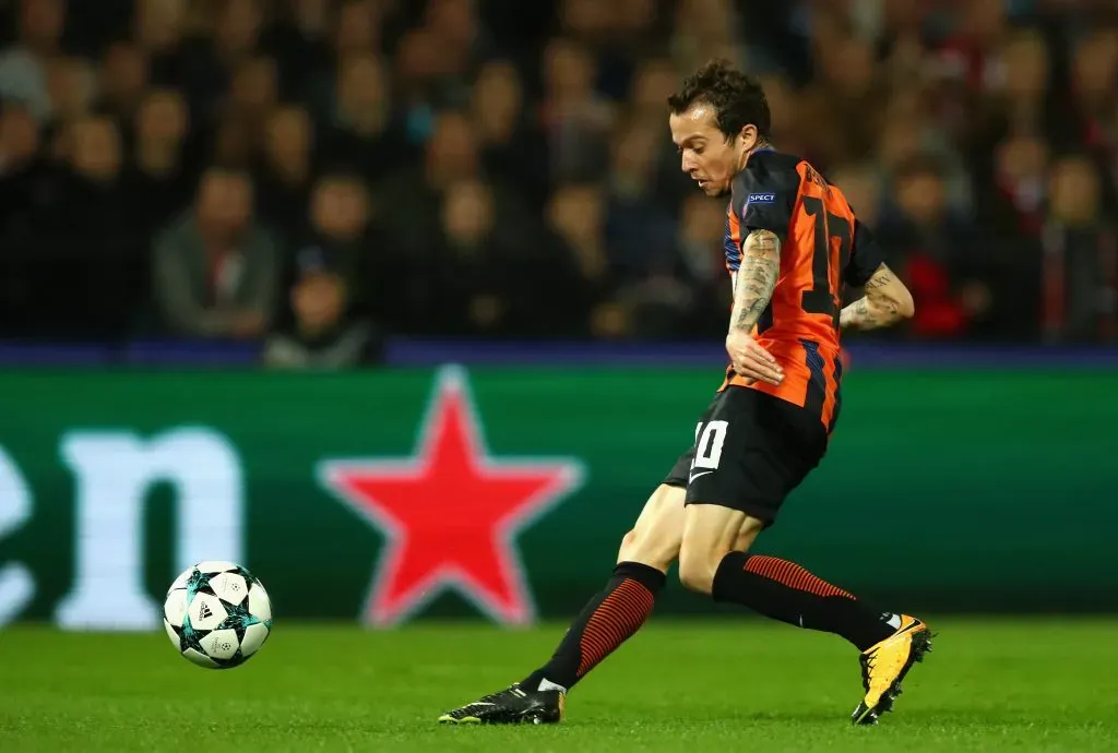 Bernard of Shakhtar Donetsk.  (Photo by Dean Mouhtaropoulos/Getty Images)