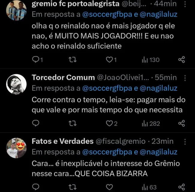 Repercussão via Twitter