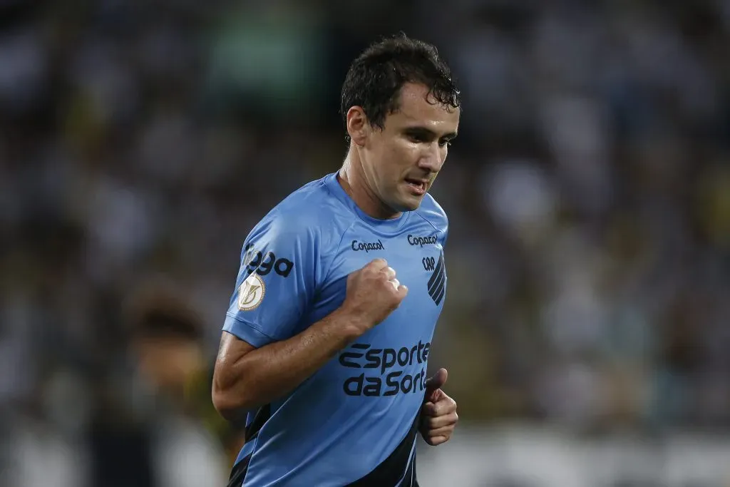 Pablo celebrando gol pelo Athletico Paranaense. (Photo by Wagner Meier/Getty Images)
