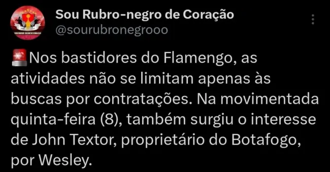 Repercussão via Twitter