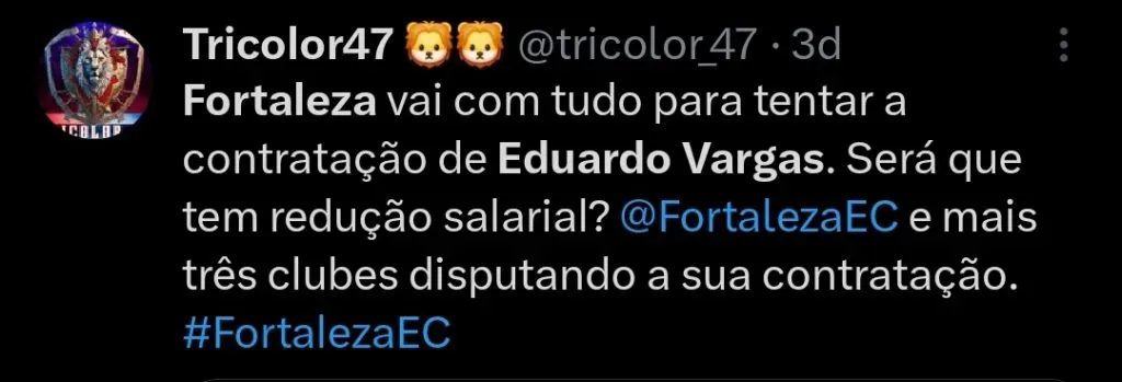 Repercussão via Twitter