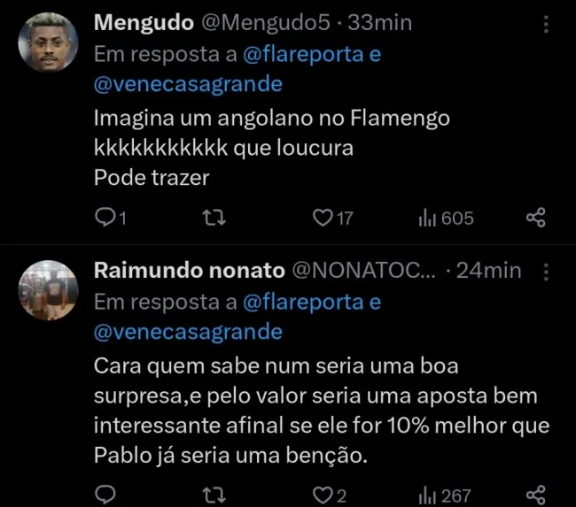 Repercussão via Twitter