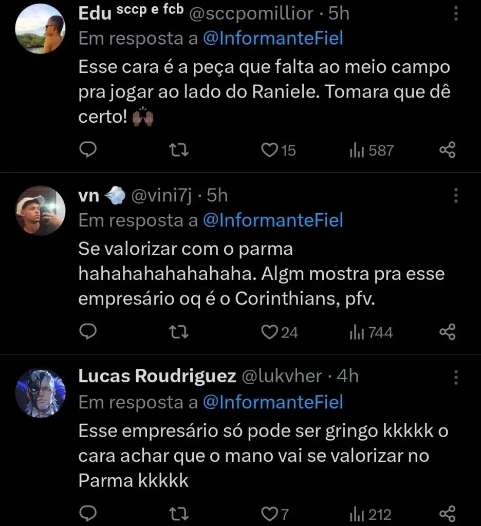 Repercussão via Twitter