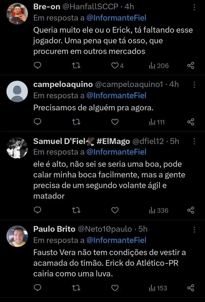 Repercussão via Twitter