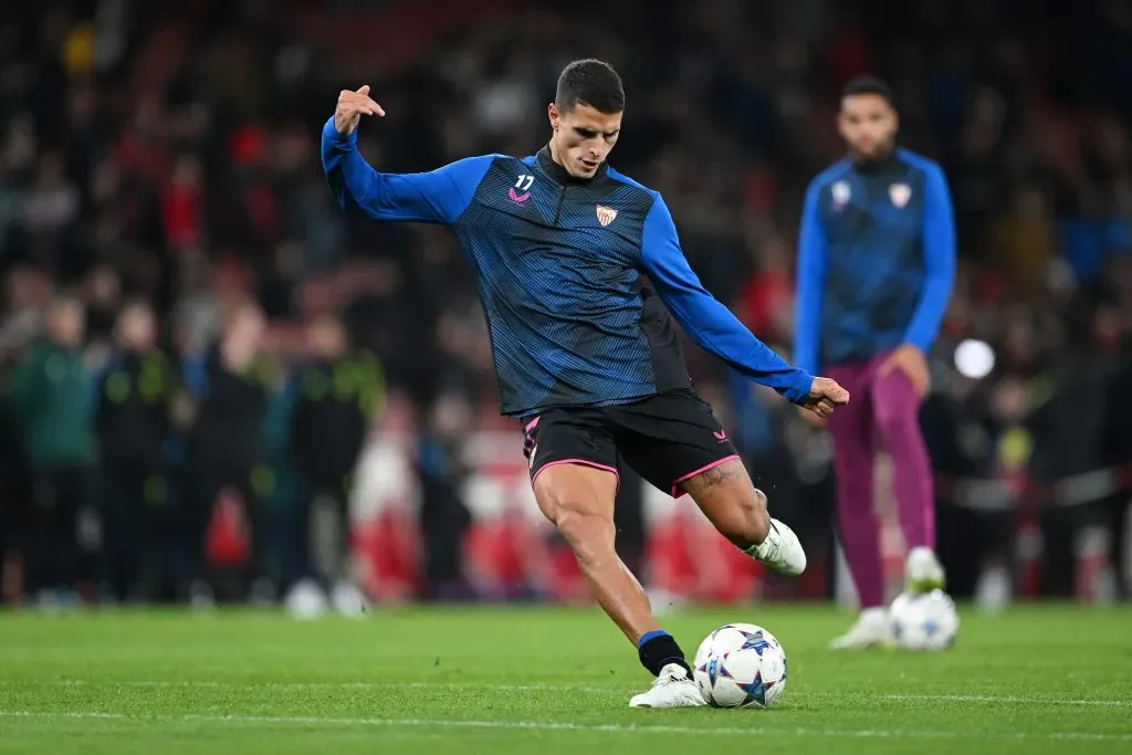 Lamela pelo Sevilla. (Photo by Shaun Botterill/Getty Images)