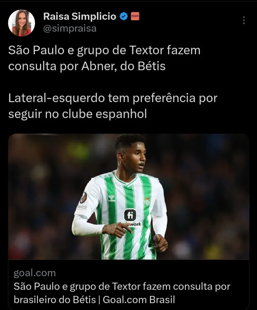 Repercussão via Twitter