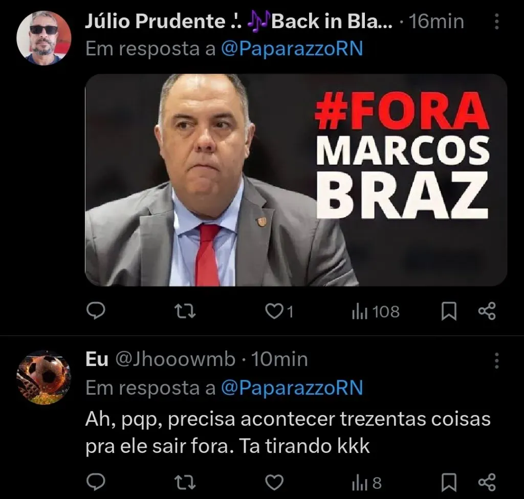 Repercussão via Twitter