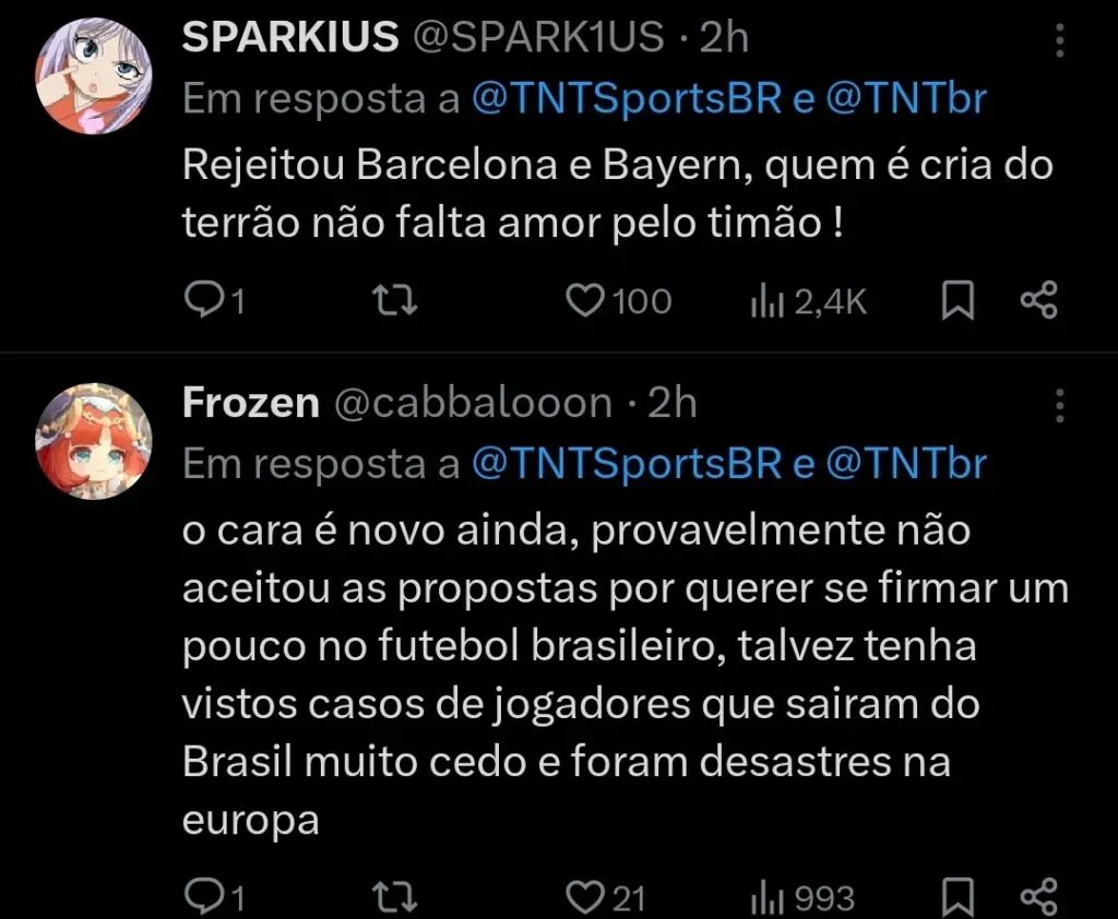 Repercussão via Twitter