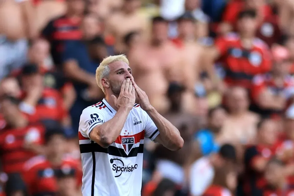 Calleri considera favorável o histórico do São Paulo diante do Palmeiras. Foto: Buda Mendes/Getty Images