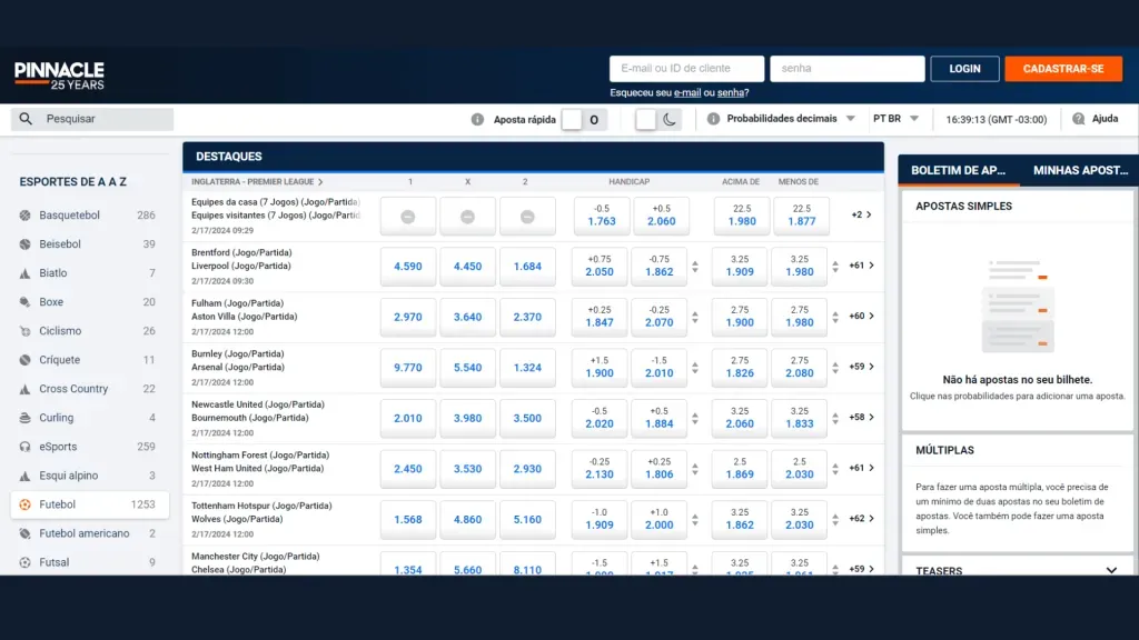 Odds-Pinnacle-para-futebol