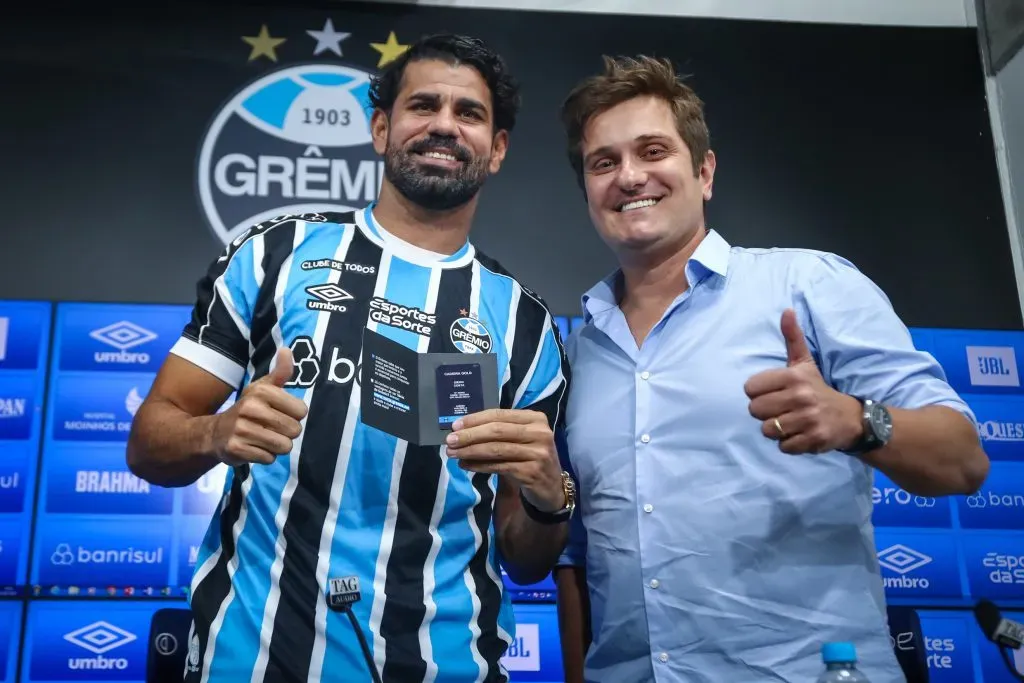 Diego Costa chegou com a confiança da diretoria e comissão técnica (Foto: Lucas Uebel/Grêmio/Divulgação)