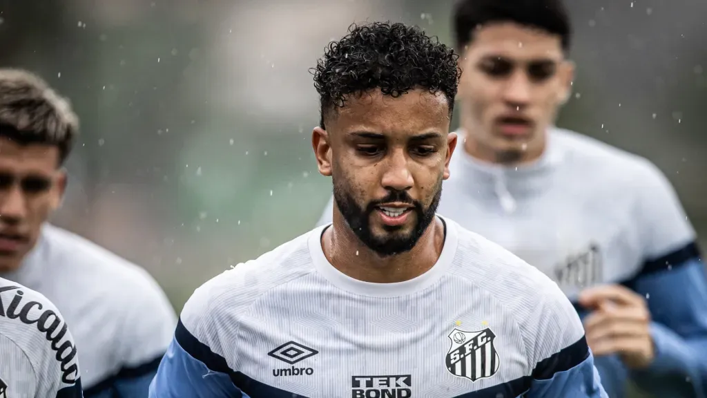 Santos foi integrado ao elenco do Santos (Foto: Raul Baretta/ Santos FC/ Divulgação)