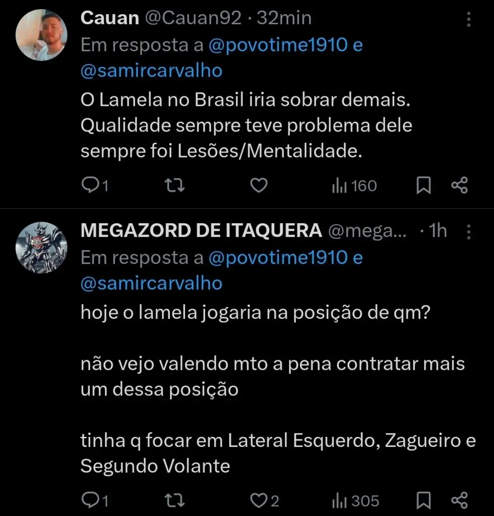 Repercussão via Twitter