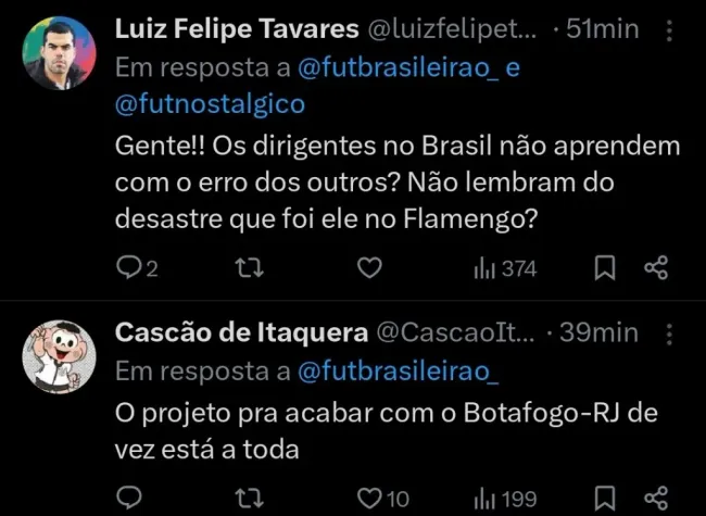 Repercussão via Twitter