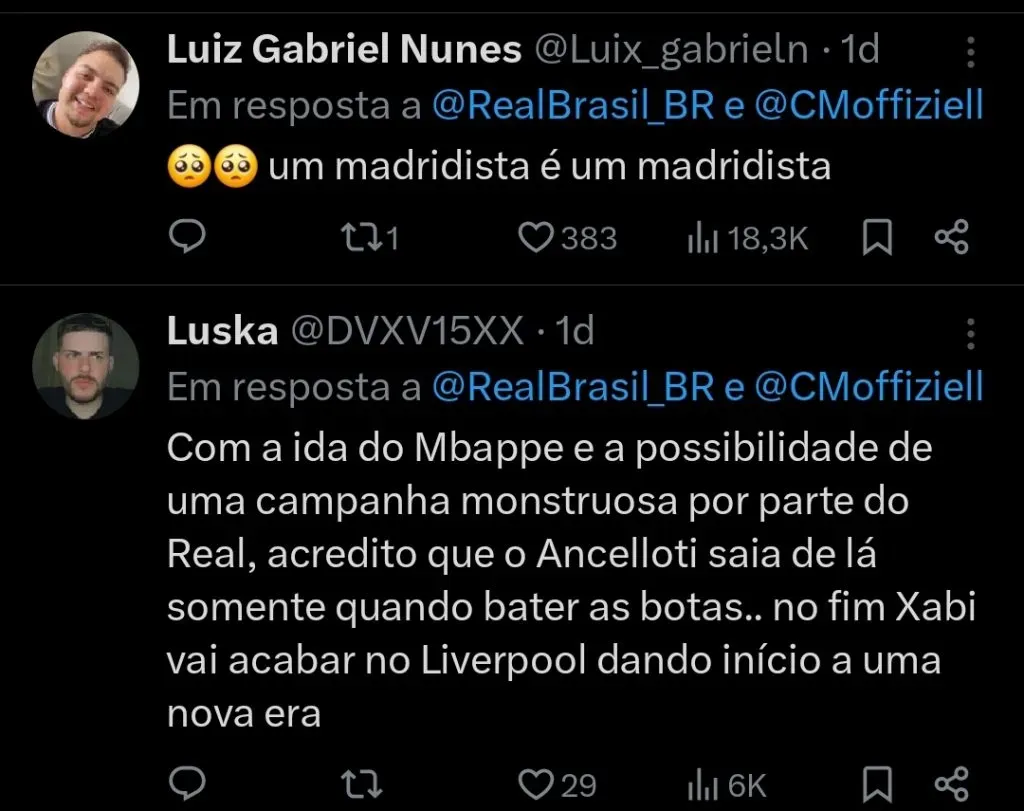 Repercussão via Twitter