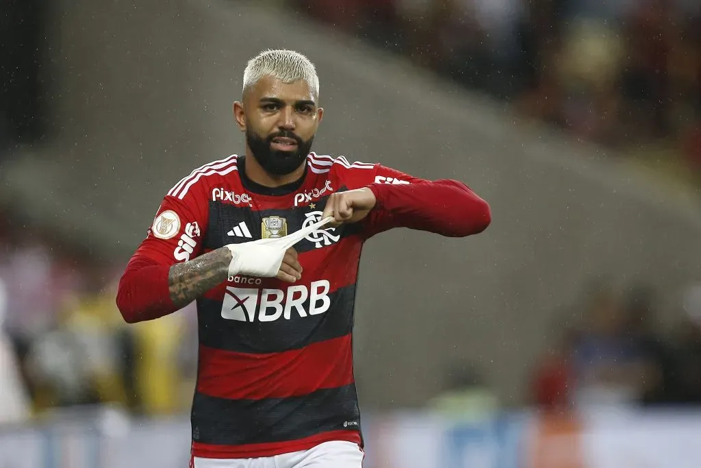 Gabriel no duelo diante do São Paulo (Photo by Wagner Meier/Getty Images)