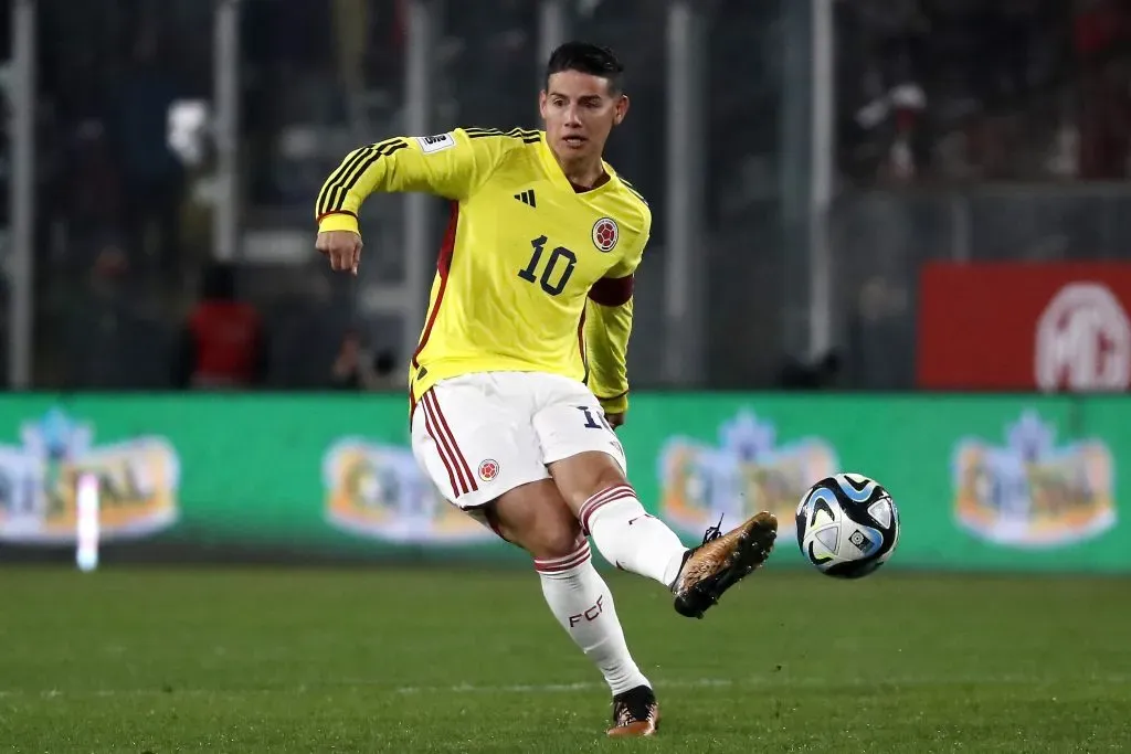 James Rodríguez pela Seleção Colombiana. Foto: Marcelo Hernandez/Getty Images