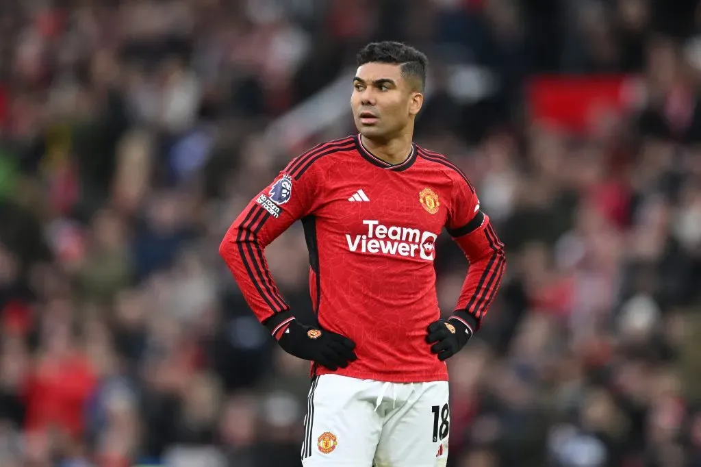 Casemiro of Manchester United  (Photo by Michael Regan/Getty Images)