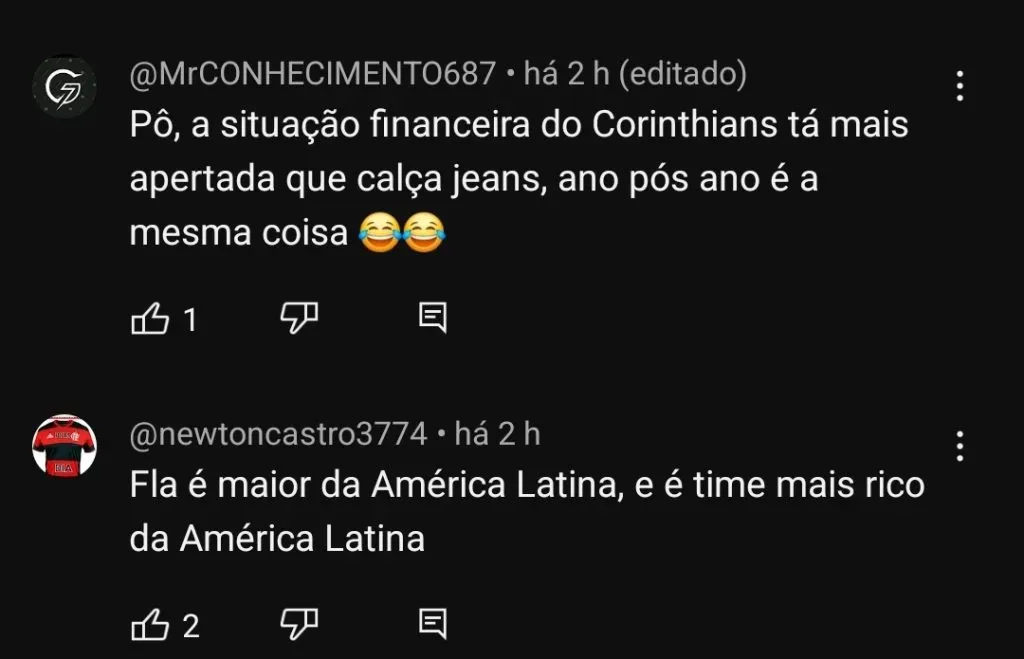 Repercussão via YouTube