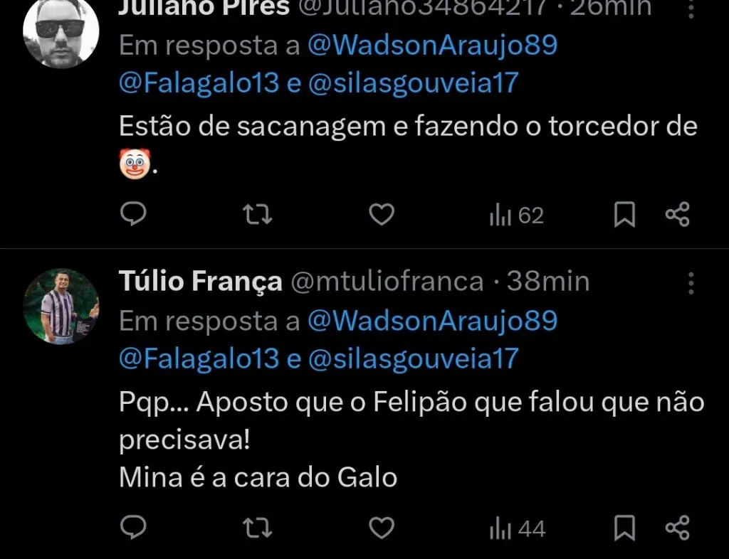 Repercussão via Twitter