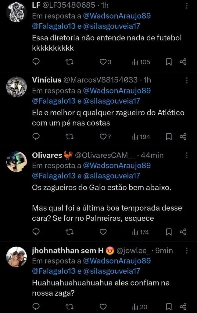 Repercussão via Twitter