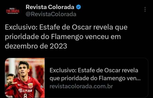 Repercussão via Twitter