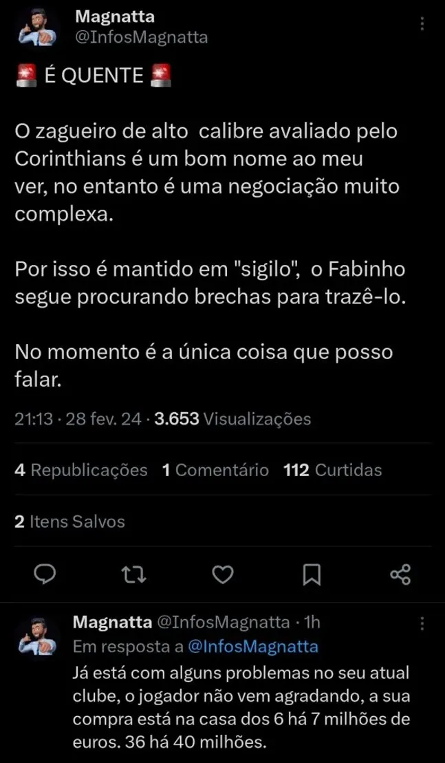Repercussão via Twitter