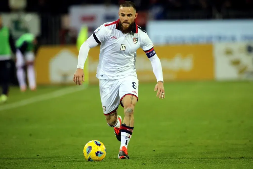 Uruguaio em ação pelo Cagliari (Photo by Enrico Locci/Getty Images)