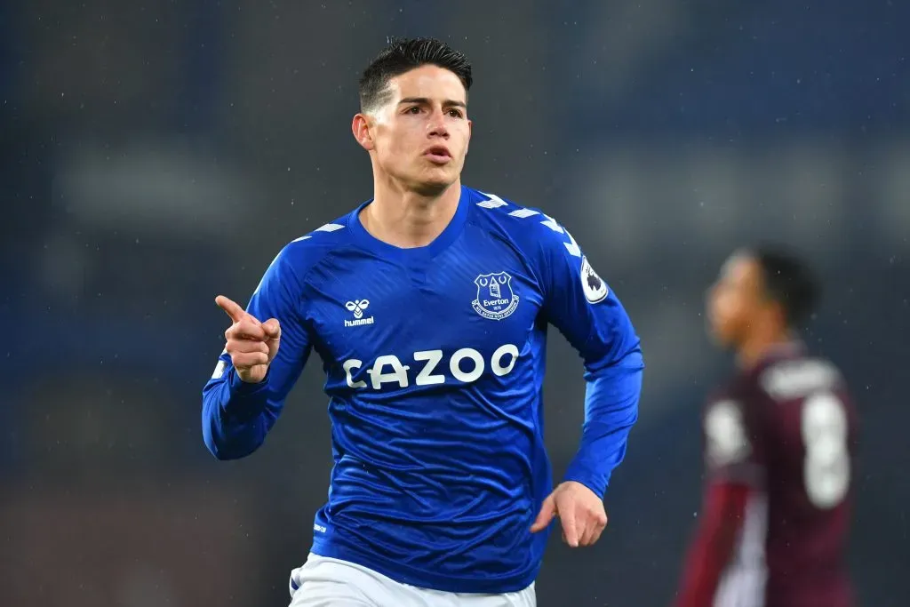 James nos tempos de Everton (Photo by Paul Ellis – Pool/Getty Images)