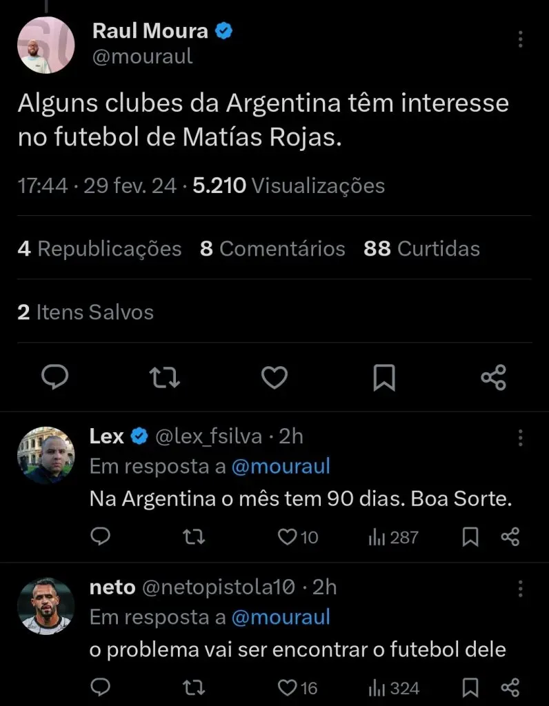 Repercussão via Twitter