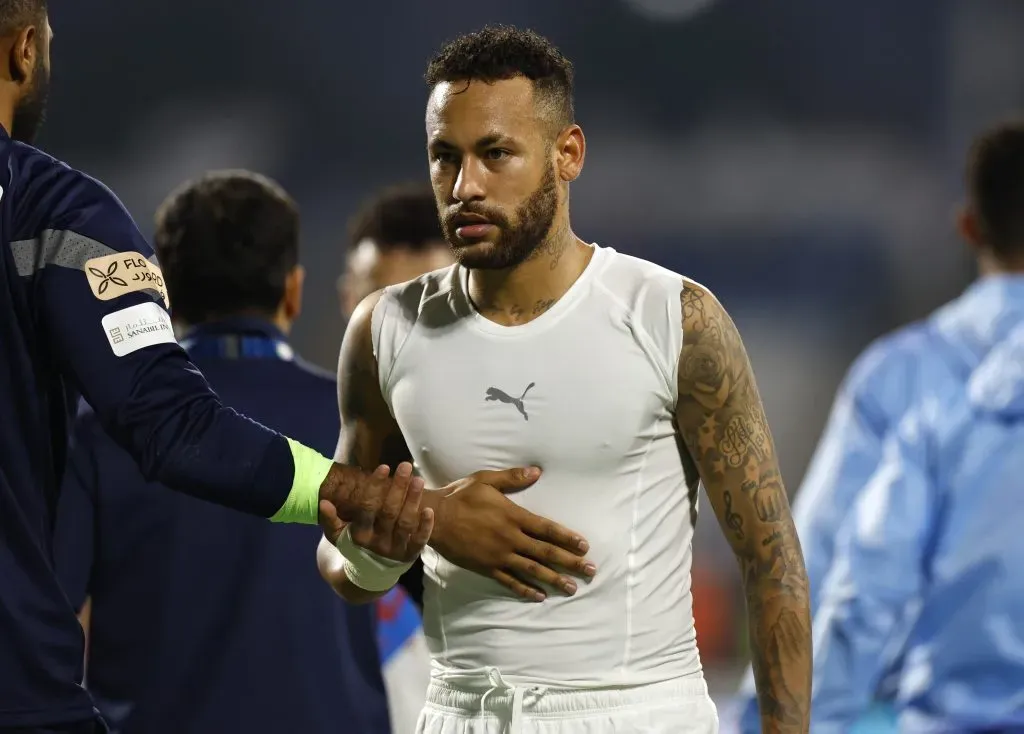 Neymar of Al Hilal . (Photo by Francois Nel/Getty Images)