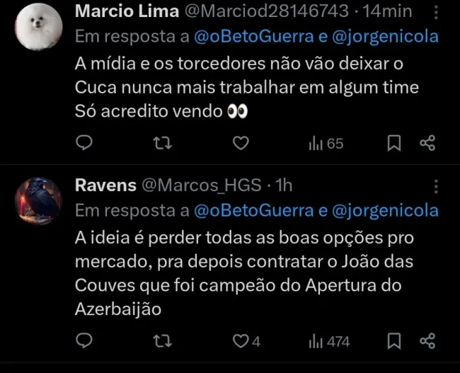 Repercussão via Twitter