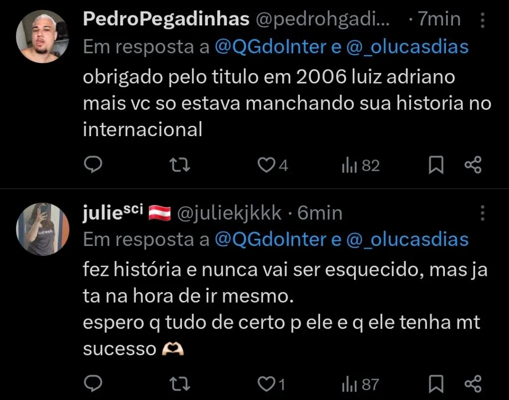 Repercussão via Twitter