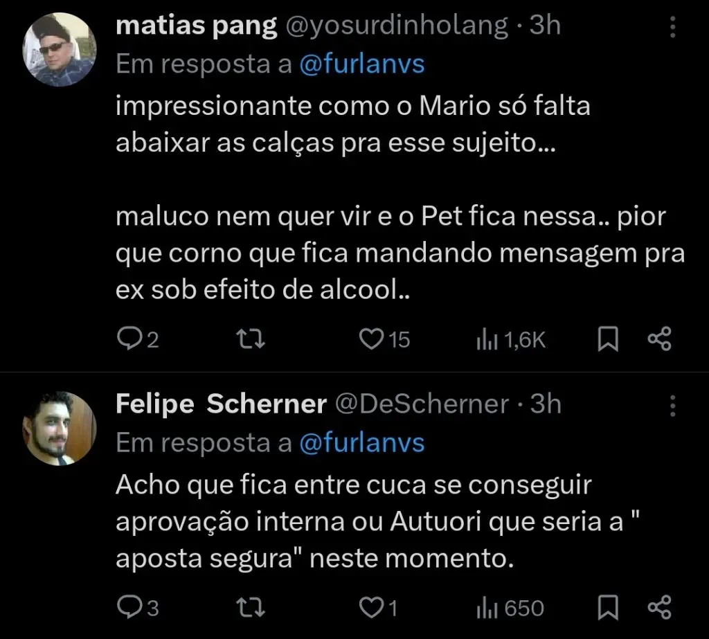 Repercussão via Twitter