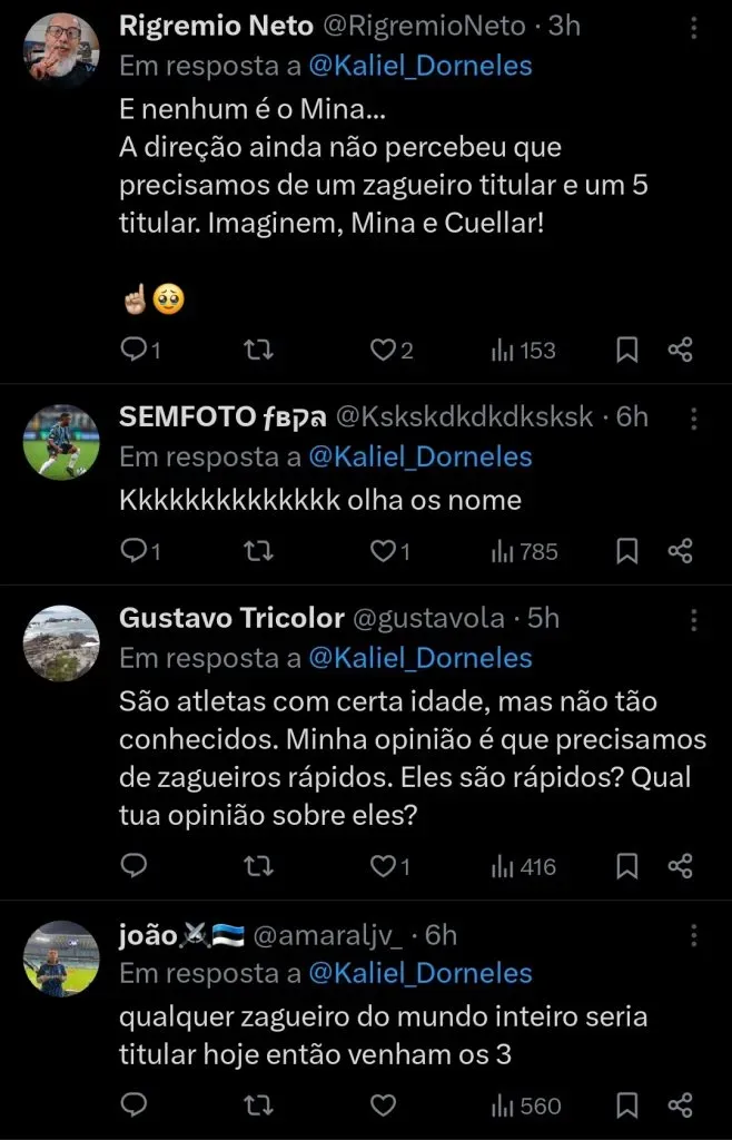 Repercussão via Twitter