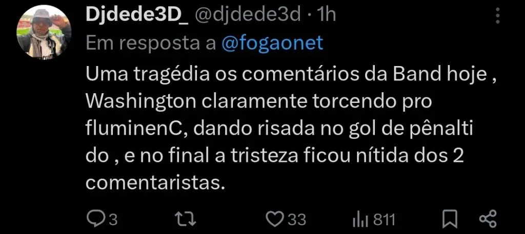 Repercussão via Twitter