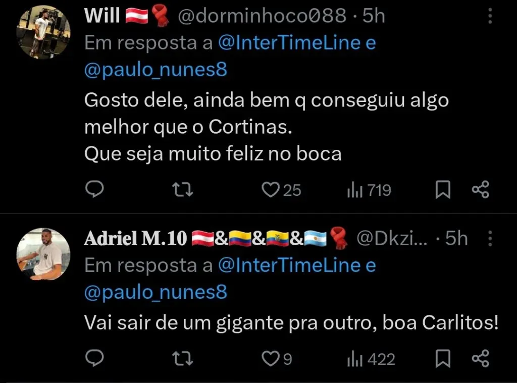 Repercussão via Twitter