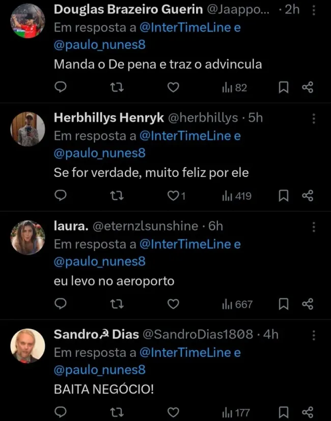 Repercussão via Twitter