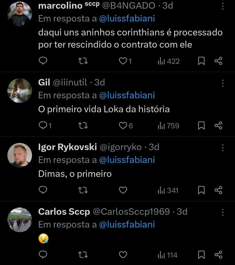 Repercussão via Twitter