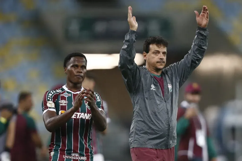 Colombiano ao lado de Fernando Diniz (Photo by Wagner Meier/Getty Images)