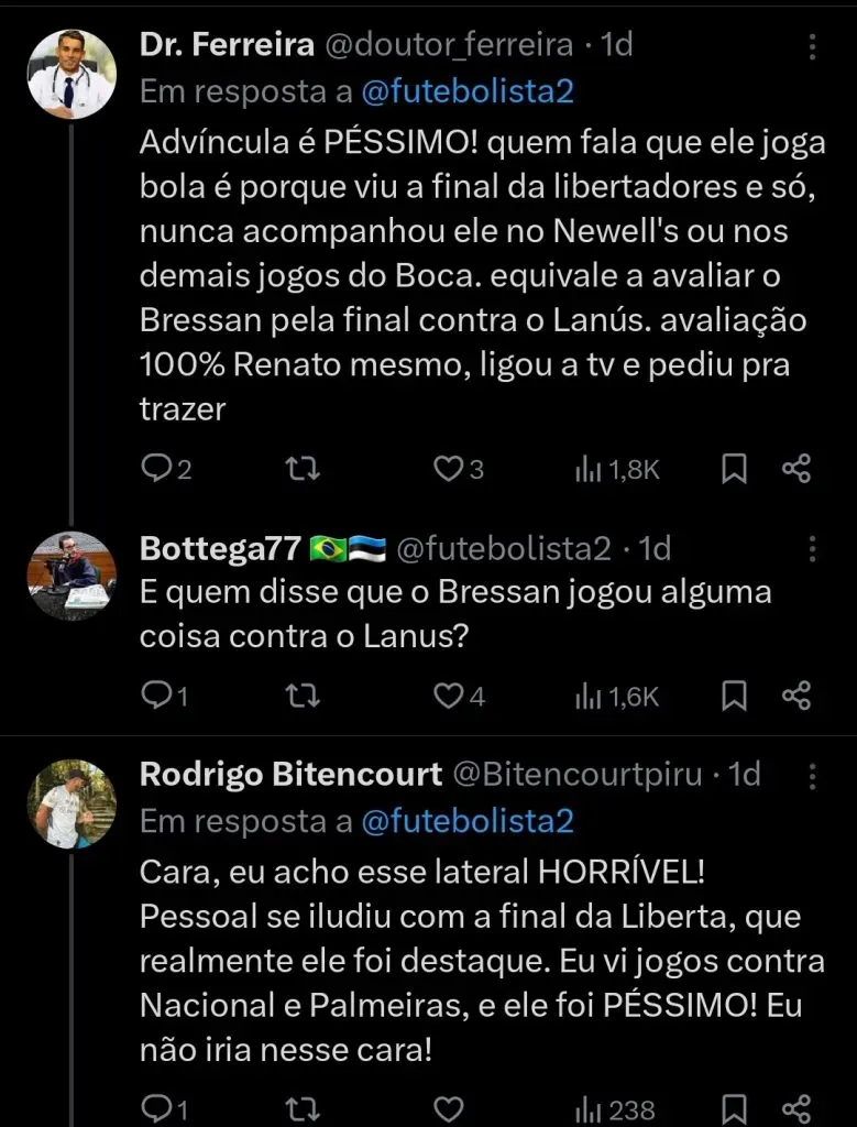 Repercussão via Twitter