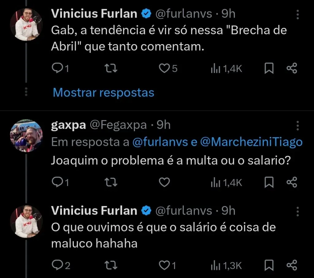 Repercussão via Twitter