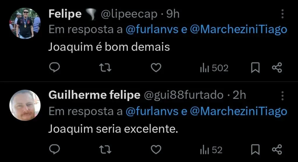 Repercussão via Twitter
