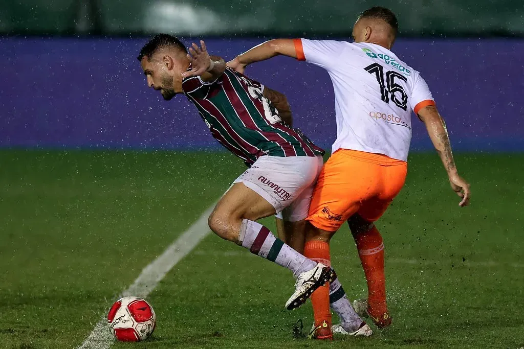 Renato Augusto em ação contra o Nova Iguaçu. (Photo by Buda Mendes/Getty Images)